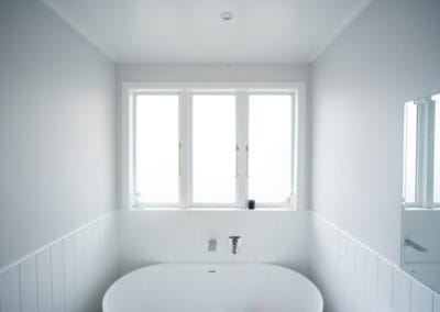 Timber retrofit double glazing, obscure safety glass for bathroom