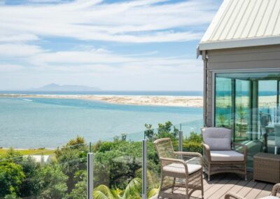 Double Glazed - outlook from Managwhai Heads home showing new double glazed windows and doors